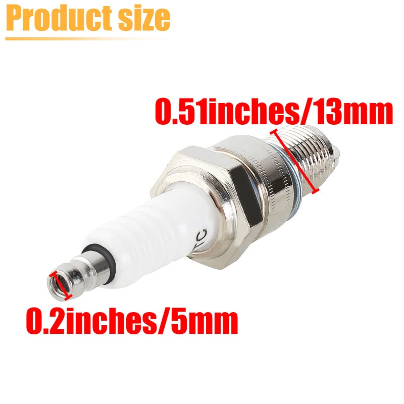 QAZAKY Spark Plug F7TC for Generator GX120 GX160 GX200 GX240 GX270 GX340 GX390 GCV160 GCV190 Go Kart Mini Bike Lawnmower Tractor Rototiller Water Pump Tillage Polishing Machine Chainsaw 168F 168FA FB - Image 3